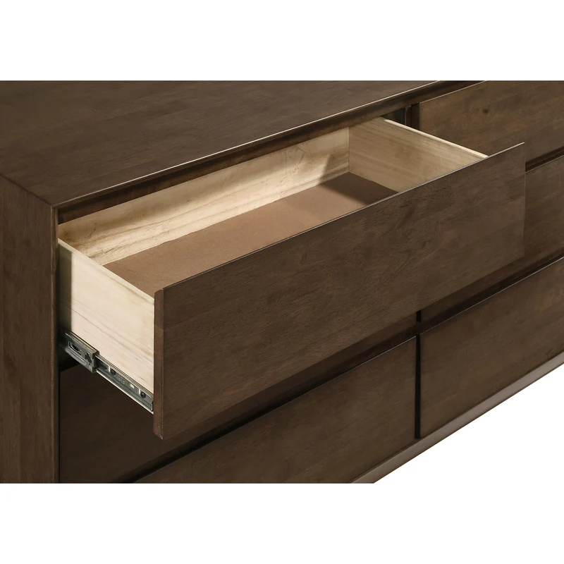 Coaster Furniture Glenwood 225013 6-Drawer Dresser Cabinet - Warm Brown