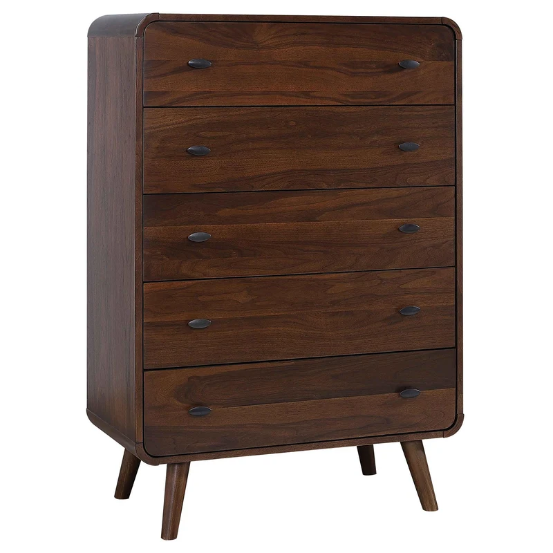 Coaster Furniture Robyn 205135 5-Drawer Bedroom Chest of Drawers - Dark Walnut