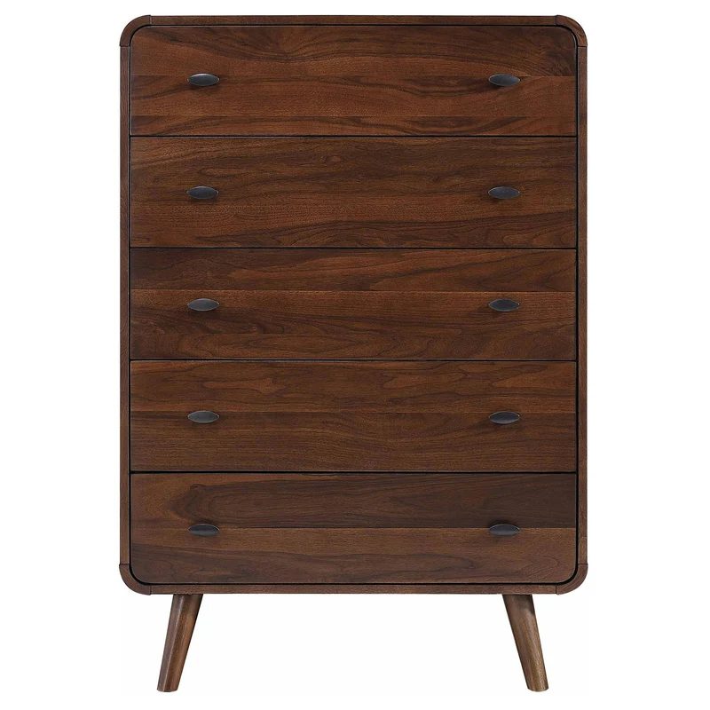 Coaster Furniture Robyn 205135 5-Drawer Bedroom Chest of Drawers - Dark Walnut
