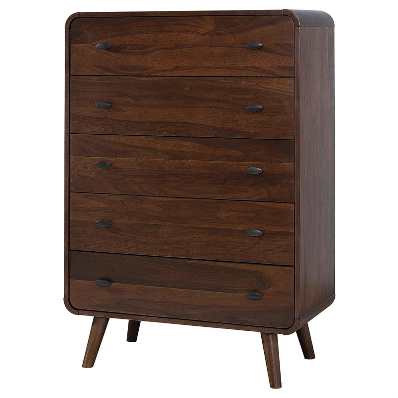 Coaster Furniture Robyn 205135 5-Drawer Bedroom Chest of Drawers - Dark Walnut