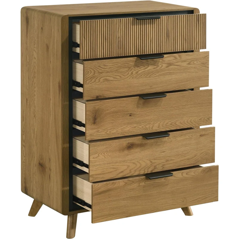 Coaster Furniture Bennett 222905 5-drawer Bedroom Chest - Light Oak