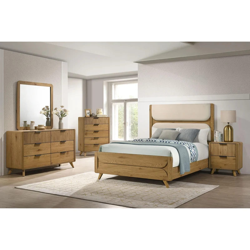 Coaster Furniture Bennett 222902 2-drawer Bedroom Nightstand Bedside Table - Light Oak