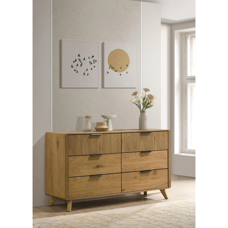 Coaster Furniture Bennett 222903 6-drawer Bedroom Dresser Cabinet - Light Oak