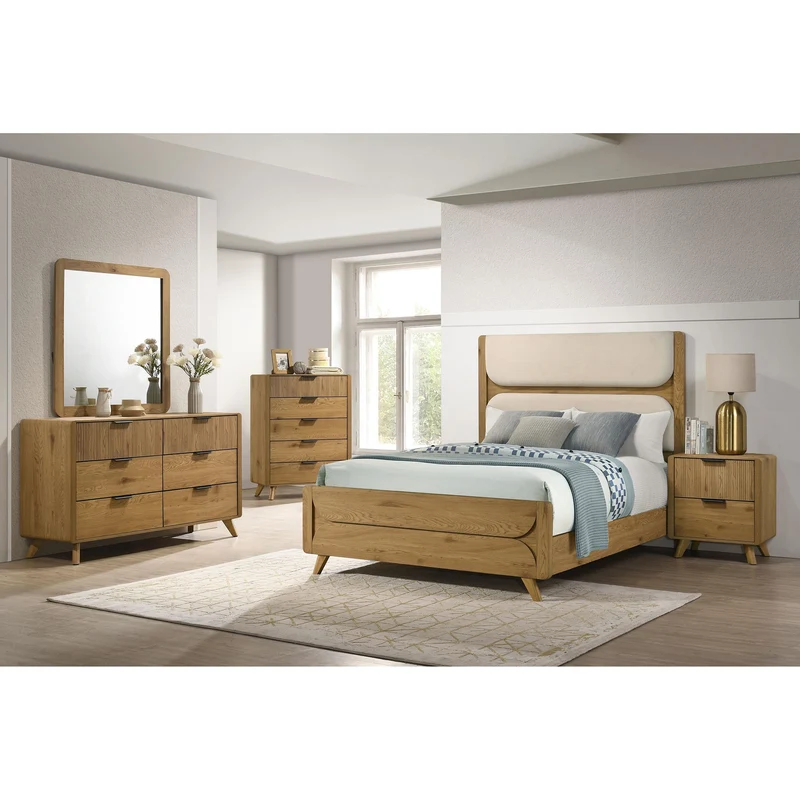 Coaster Furniture Bennett 222904 Bedroom Dresser Mirror - Light Oak