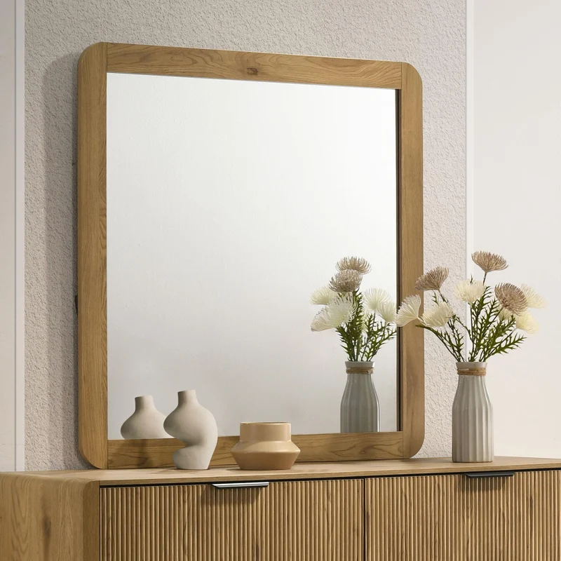 Coaster Furniture Bennett 222904 Bedroom Dresser Mirror - Light Oak