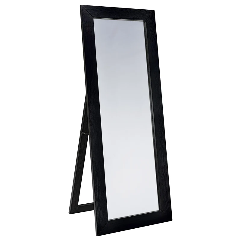Coaster Furniture Cadence 961653 Tempered Glass Full Length Standing Mirror - Black Oak