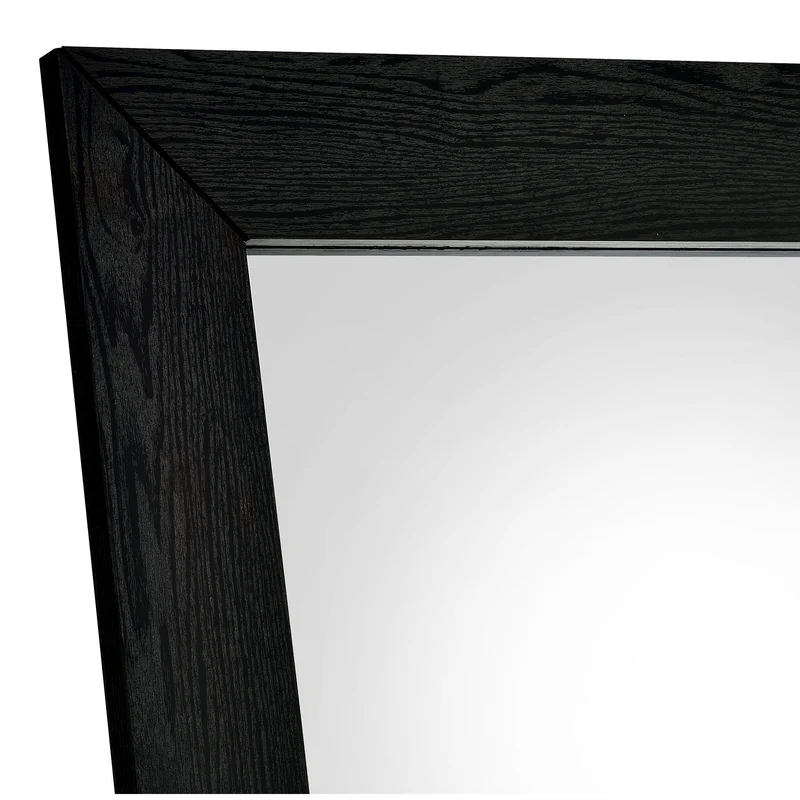 Coaster Furniture Cadence 961653 Tempered Glass Full Length Standing Mirror - Black Oak
