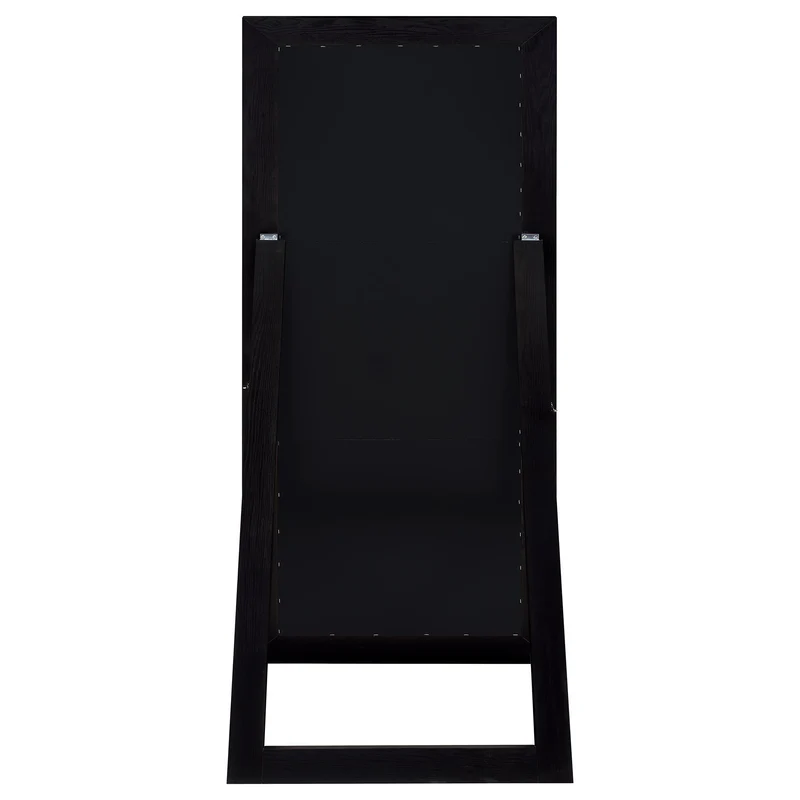 Coaster Furniture Cadence 961653 Tempered Glass Full Length Standing Mirror - Black Oak