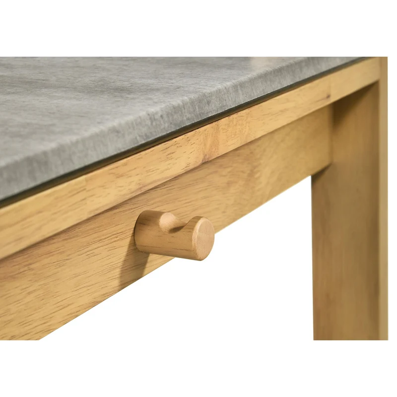 Coaster Furniture Besler 801075 47-inch SmartTop Writing Desk with Shelf - Cement/Natural