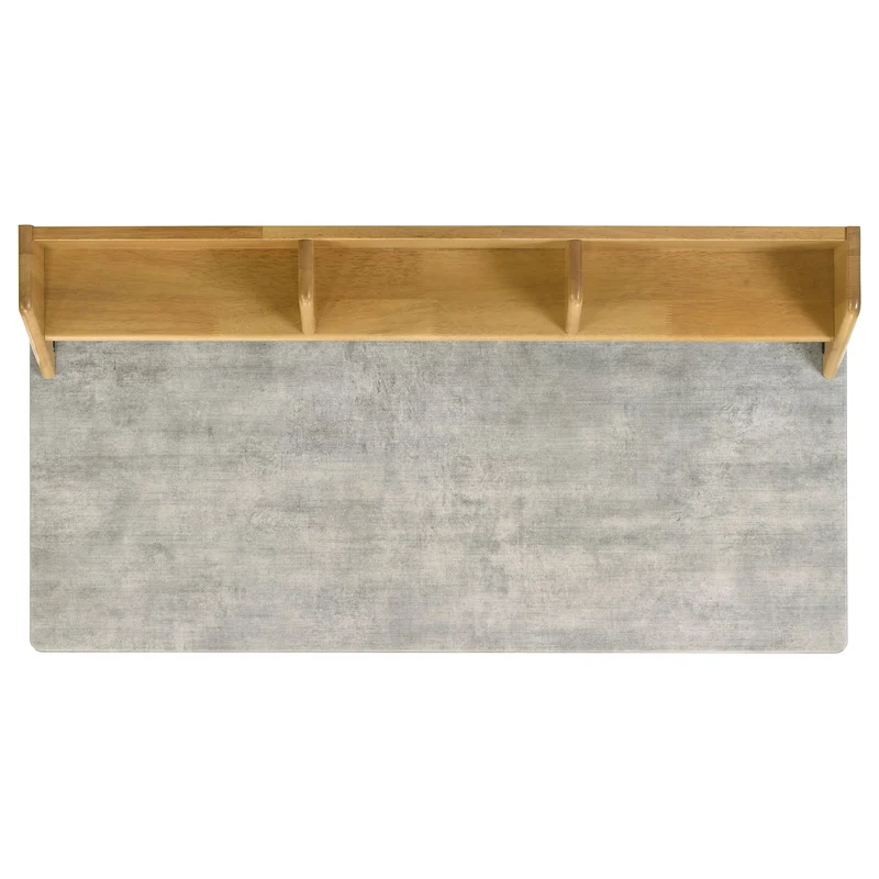 Coaster Furniture Besler 801075 47-inch SmartTop Writing Desk with Shelf - Cement/Natural