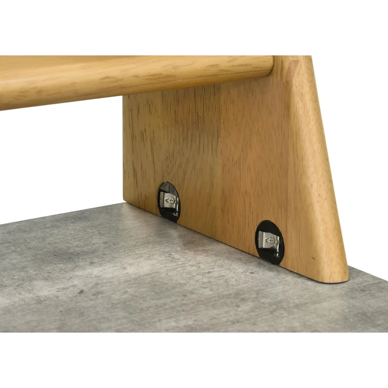 Coaster Furniture Besler 801075 47-inch SmartTop Writing Desk with Shelf - Cement/Natural
