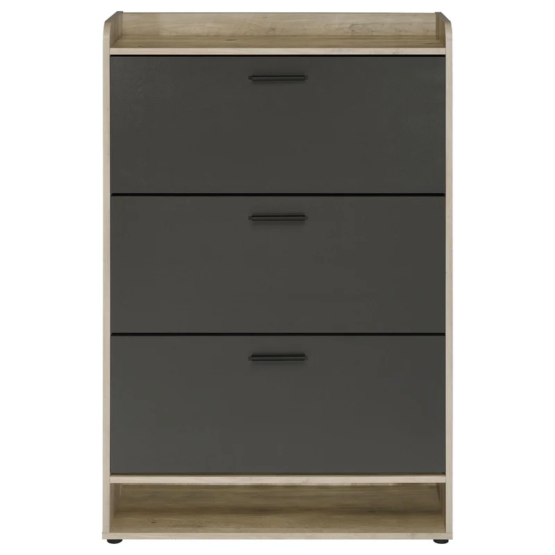 Coaster Furniture Denia 950404 3-tier Engineered Wood Shoe Cabinet - Grey