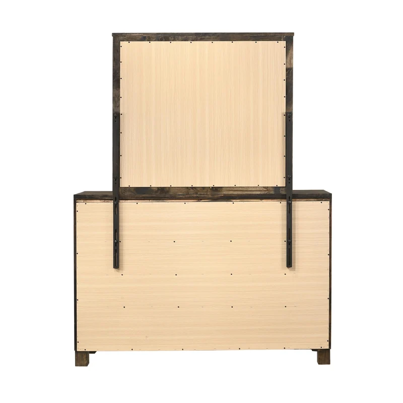 Coaster Furniture Woodmont 222634 Dresser Mirror - Rustic Golden Brown