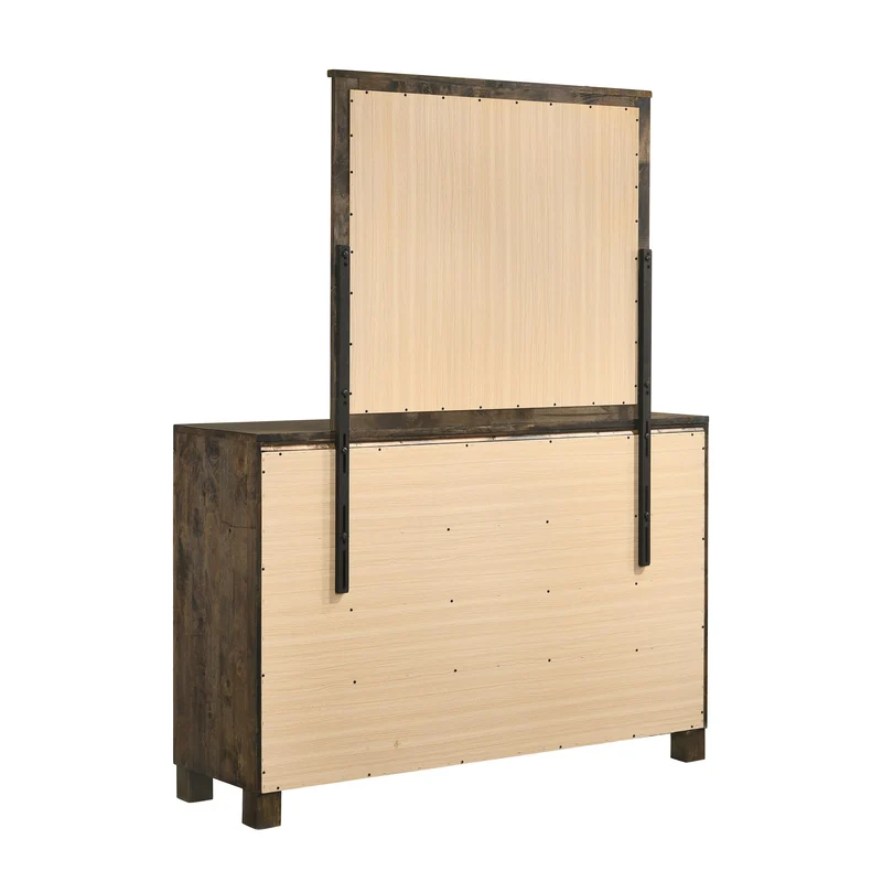 Coaster Furniture Woodmont 222634 Dresser Mirror - Rustic Golden Brown