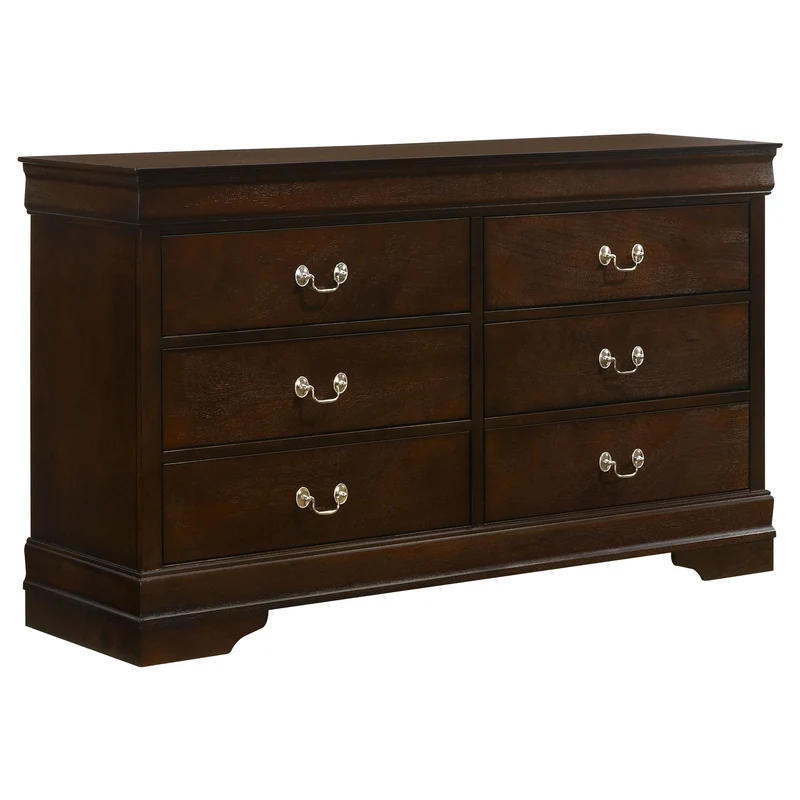 Coaster Furniture Louis Philippe 202413 6-Drawer Dresser - Cappuccino