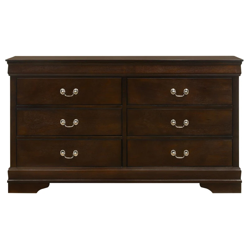 Coaster Furniture Louis Philippe 202413 6-Drawer Dresser - Cappuccino