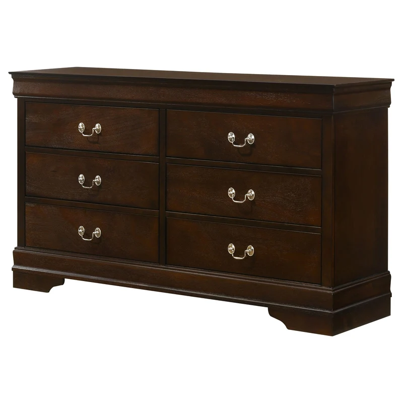 Coaster Furniture Louis Philippe 202413 6-Drawer Dresser - Cappuccino