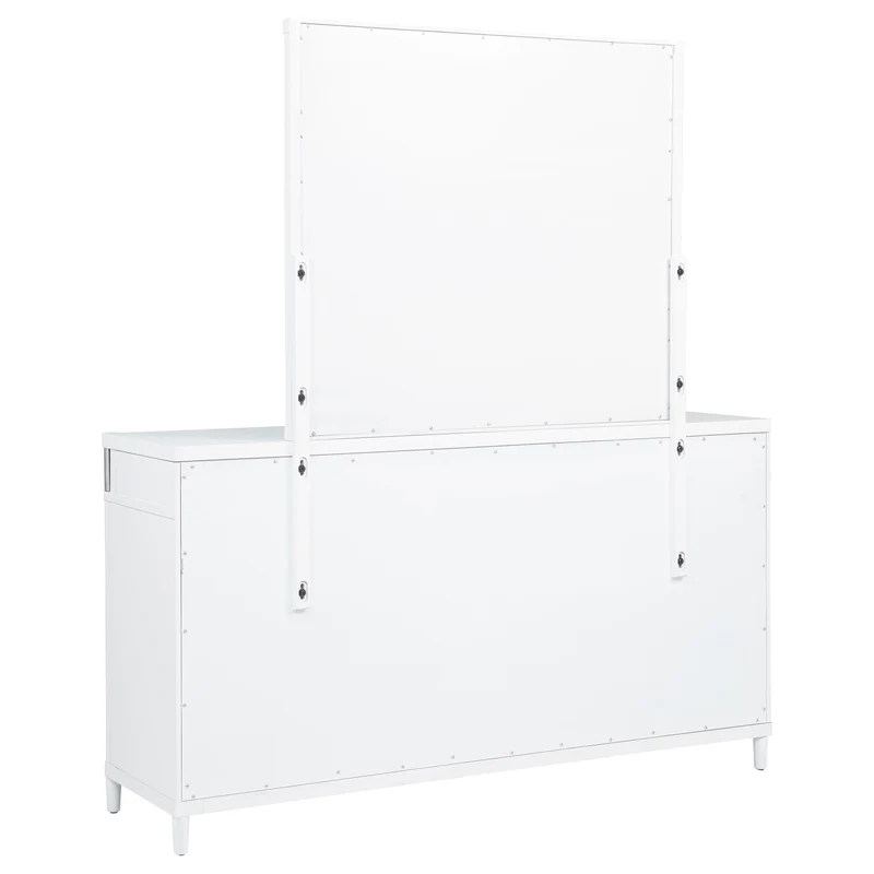 Coaster Furniture Gracemont 225073M 8-drawer Bedroom Dresser with Mirror - White