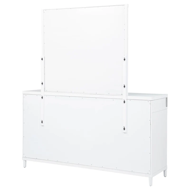 Coaster Furniture Gracemont 225073M 8-drawer Bedroom Dresser with Mirror - White