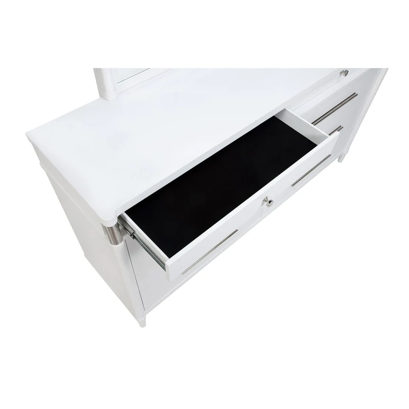 Coaster Furniture Gracemont 225073M 8-drawer Bedroom Dresser with Mirror - White