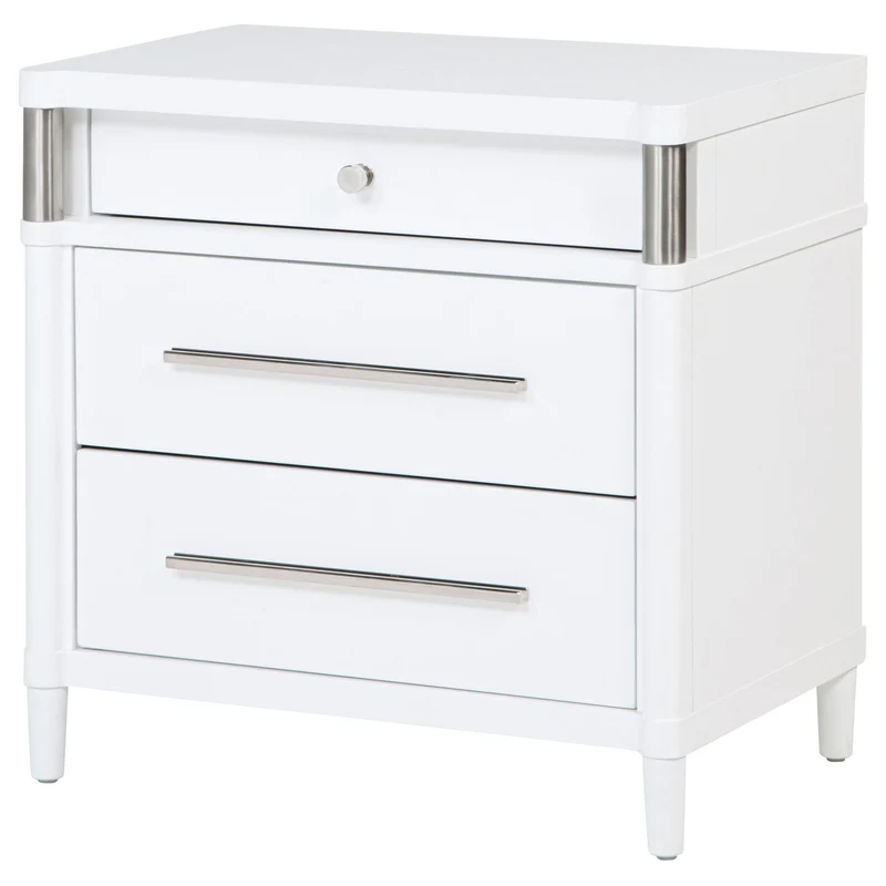 Coaster Furniture Gracemont 225072 3-drawer Bedroom Nightstand Bedside Table - White