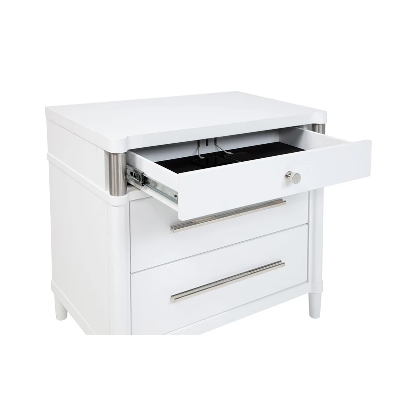Coaster Furniture Gracemont 225072 3-drawer Bedroom Nightstand Bedside Table - White