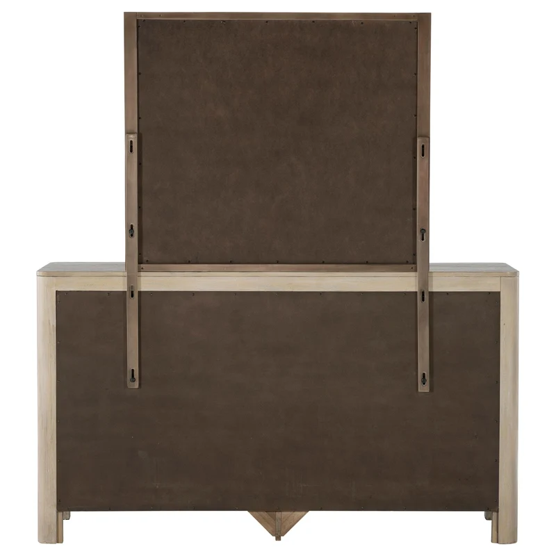Coaster Furniture Solano 222523M 9-drawer Bedroom Dresser with Mirror - Weathered Mango