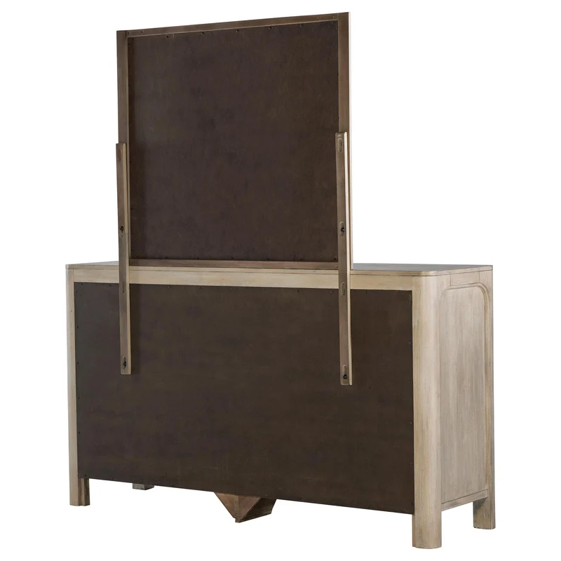 Coaster Furniture Solano 222523M 9-drawer Bedroom Dresser with Mirror - Weathered Mango