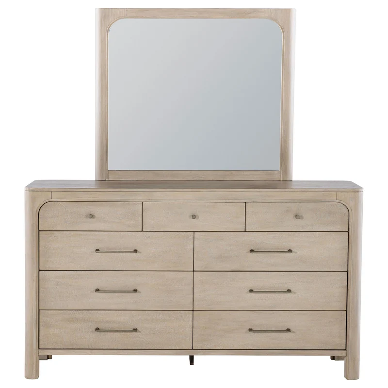 Coaster Furniture Solano 222523M 9-drawer Bedroom Dresser with Mirror - Weathered Mango