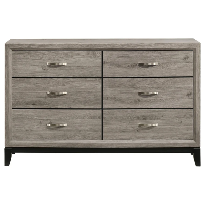 Coaster Furniture Valen 215913 6-drawer Bedroom Dresser Cabinet - Light Taupe