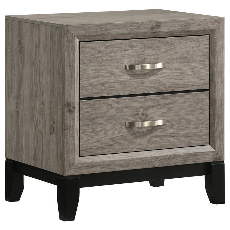 Coaster Furniture Valen 215912 2-drawer Nightstand Bedside Table - Light Taupe