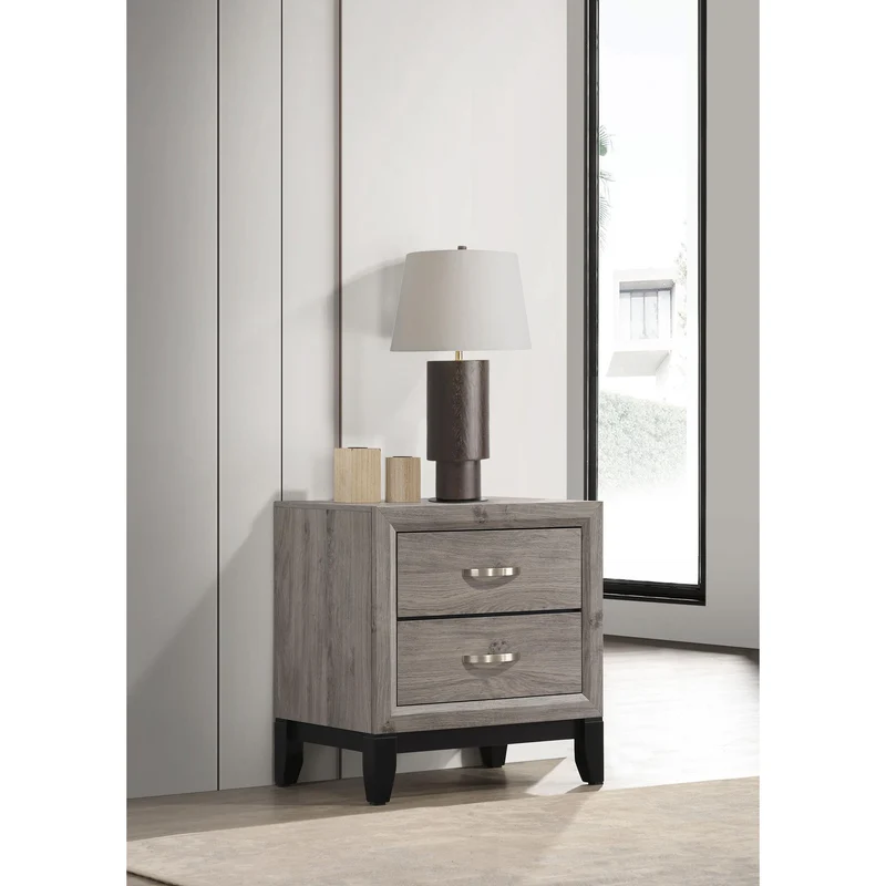 Coaster Furniture Valen 215912 2-drawer Nightstand Bedside Table - Light Taupe