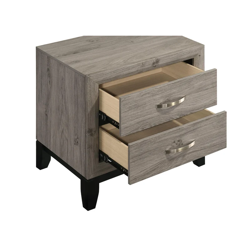 Coaster Furniture Valen 215912 2-drawer Nightstand Bedside Table - Light Taupe
