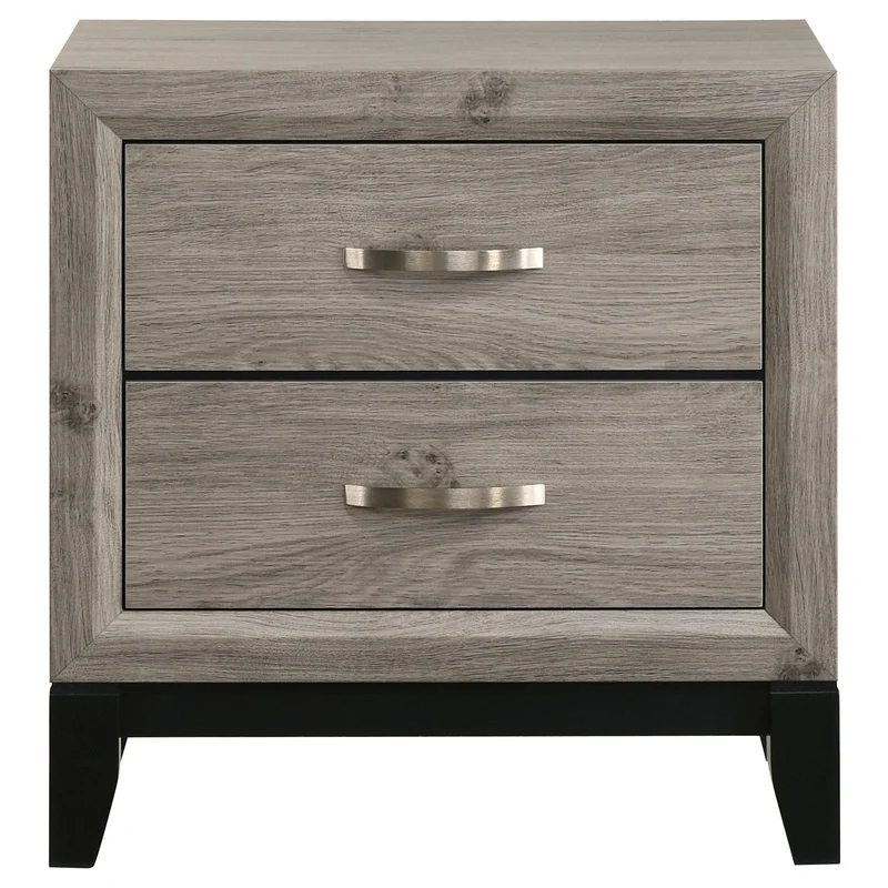 Coaster Furniture Valen 215912 2-drawer Nightstand Bedside Table - Light Taupe