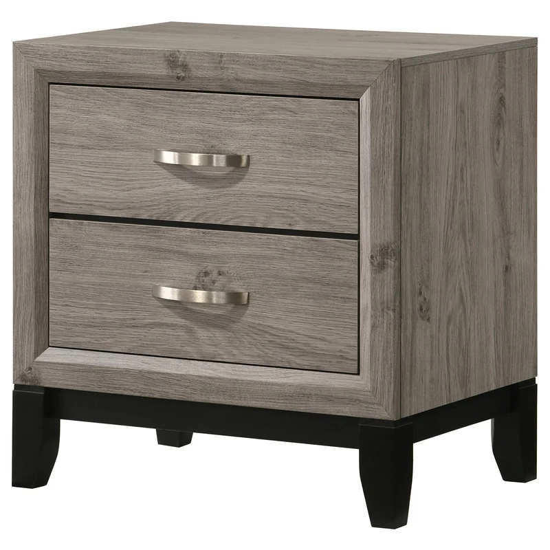 Coaster Furniture Valen 215912 2-drawer Nightstand Bedside Table - Light Taupe