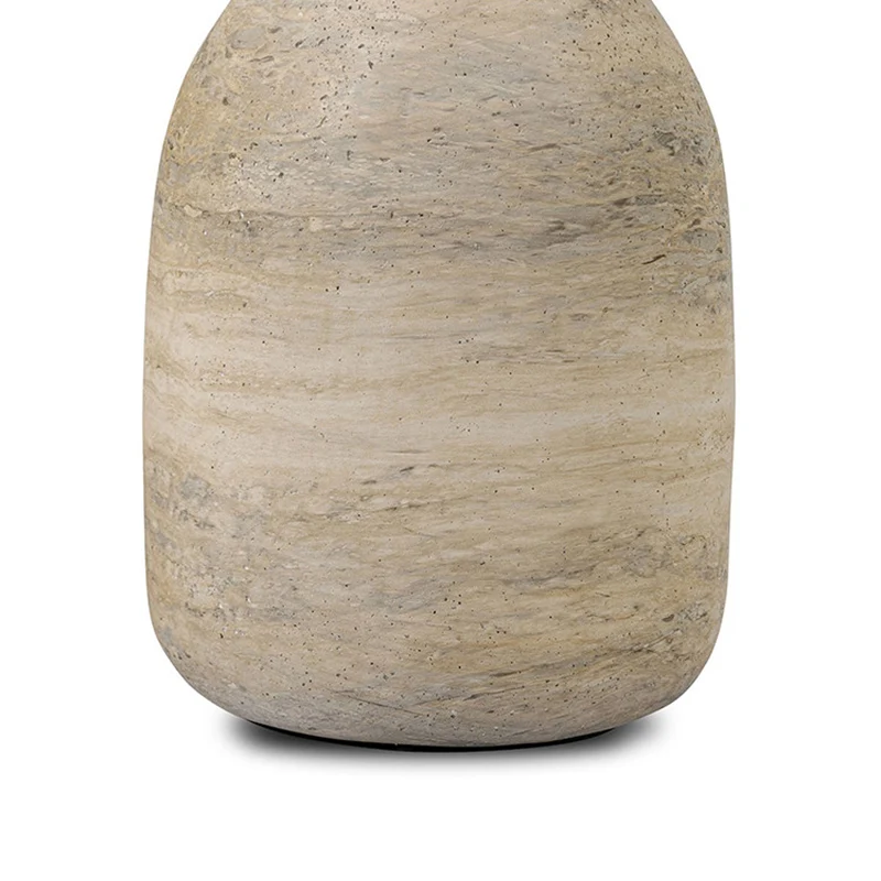 Modern Luxury Fiberglass Round Sculptural Side Table For Living Room