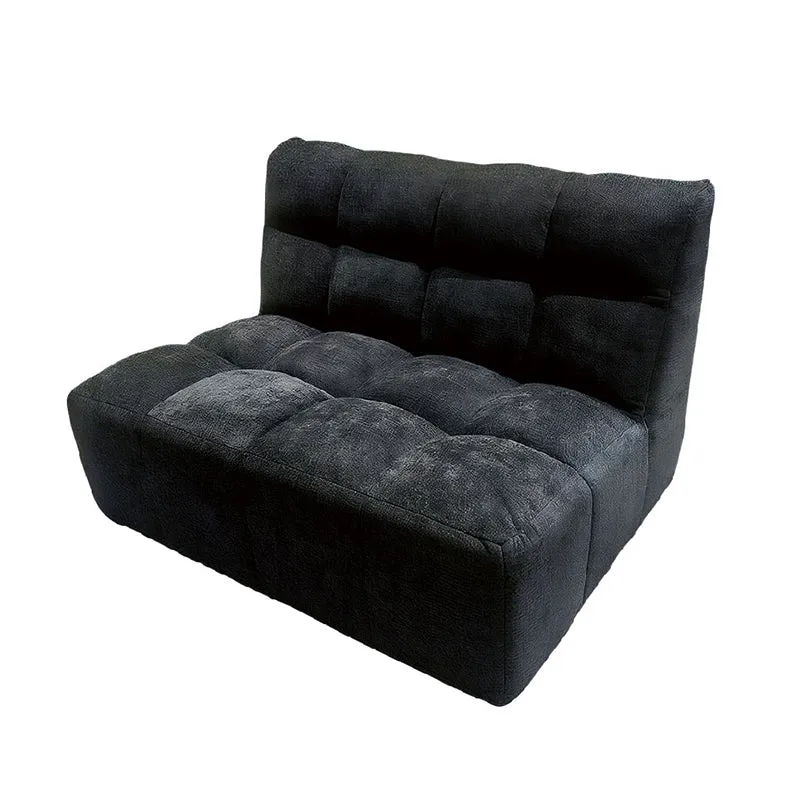 Modern Minimalist Chenille Compression Sofa - Frame-Free High Resilience Foam Portable Couch In Single & Loveseat Options For Living Room