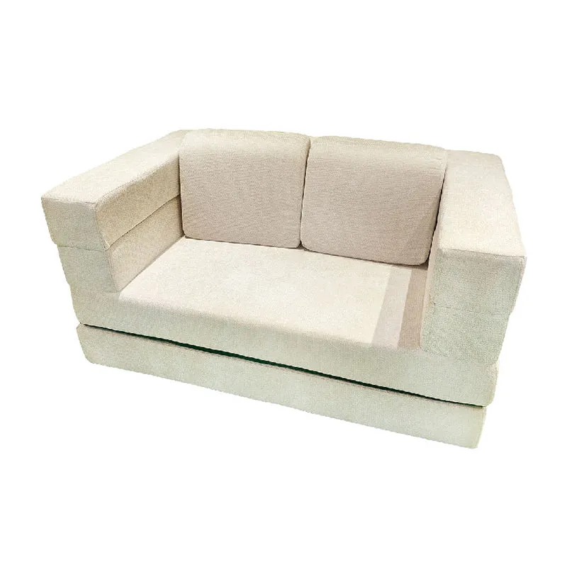 Modern Minimalist Foldable Sofa Bed For Living Room & Bedroom - Chenille Compression Convertible Couch With High Resilience Foam For Small Spaces