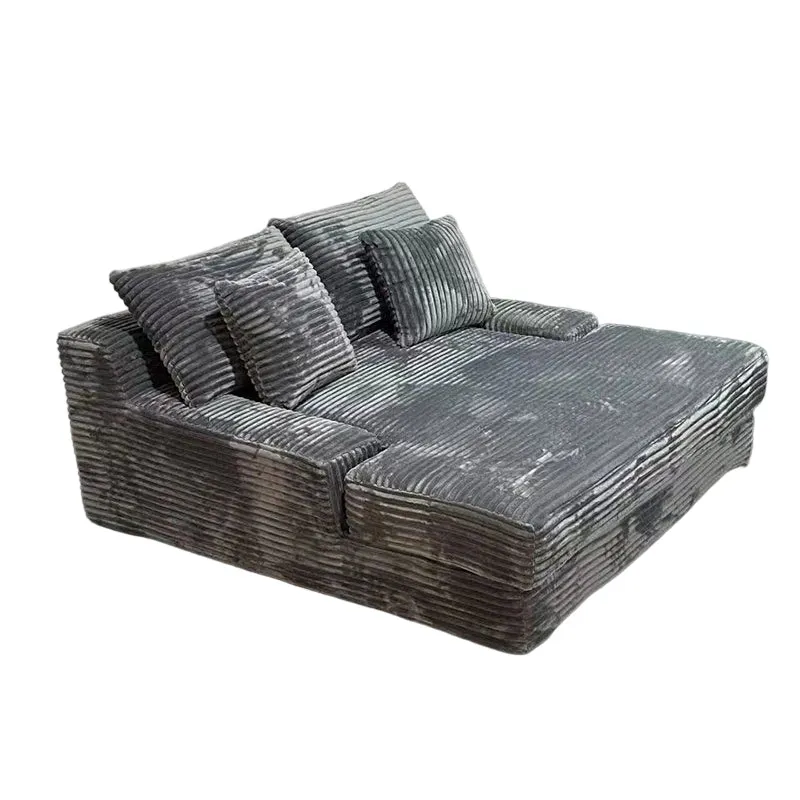 Modern Corduroy Sofa Bed - Frameless Modular Floor Couch With High Resilience Foam For Living Room & Bedroom