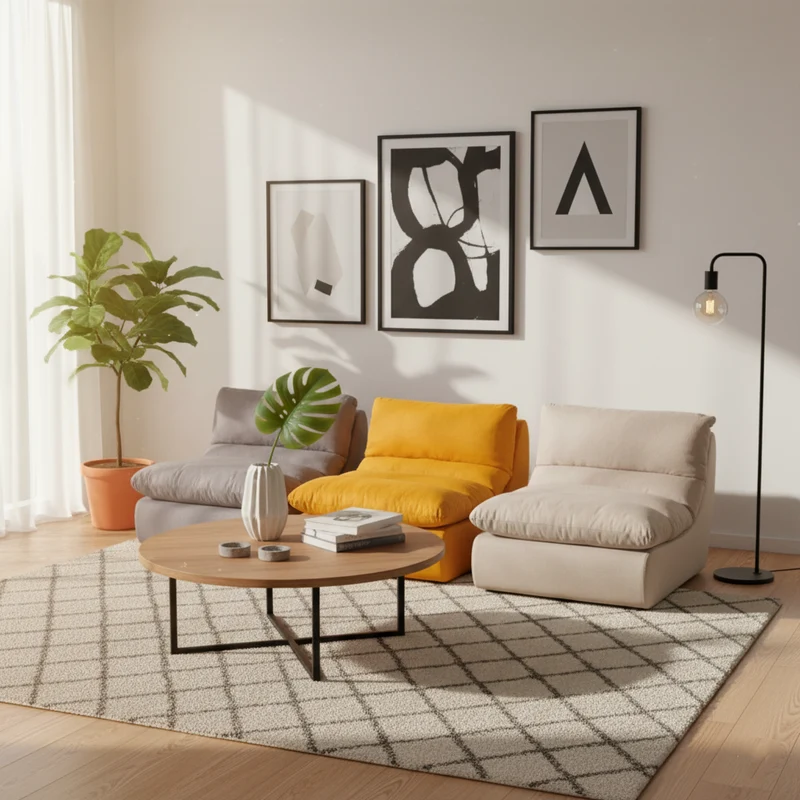 35D Sponge Compressible Sofa - Nordic Perfect Blend Of Comfort, Sustainability, And Convenience For Living Room & Bedroom