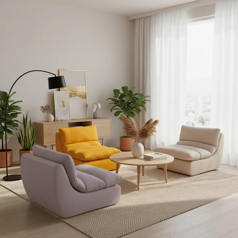 35D Sponge Compressible Sofa - Nordic Perfect Blend Of Comfort, Sustainability, And Convenience For Living Room & Bedroom