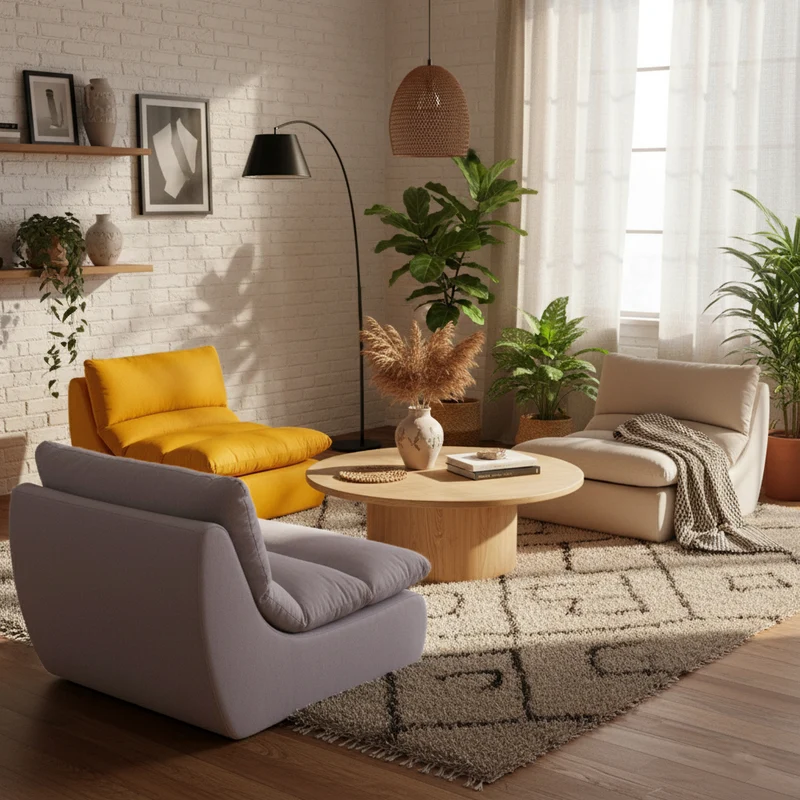 35D Sponge Compressible Sofa - Nordic Perfect Blend Of Comfort, Sustainability, And Convenience For Living Room & Bedroom
