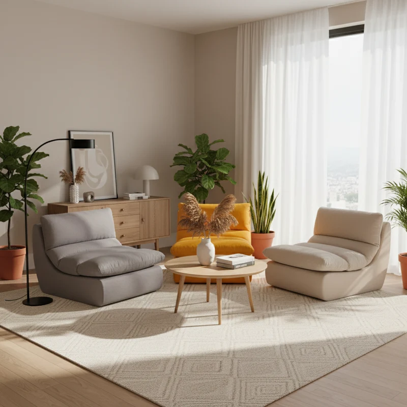 35D Sponge Compressible Sofa - Nordic Perfect Blend Of Comfort, Sustainability, And Convenience For Living Room & Bedroom
