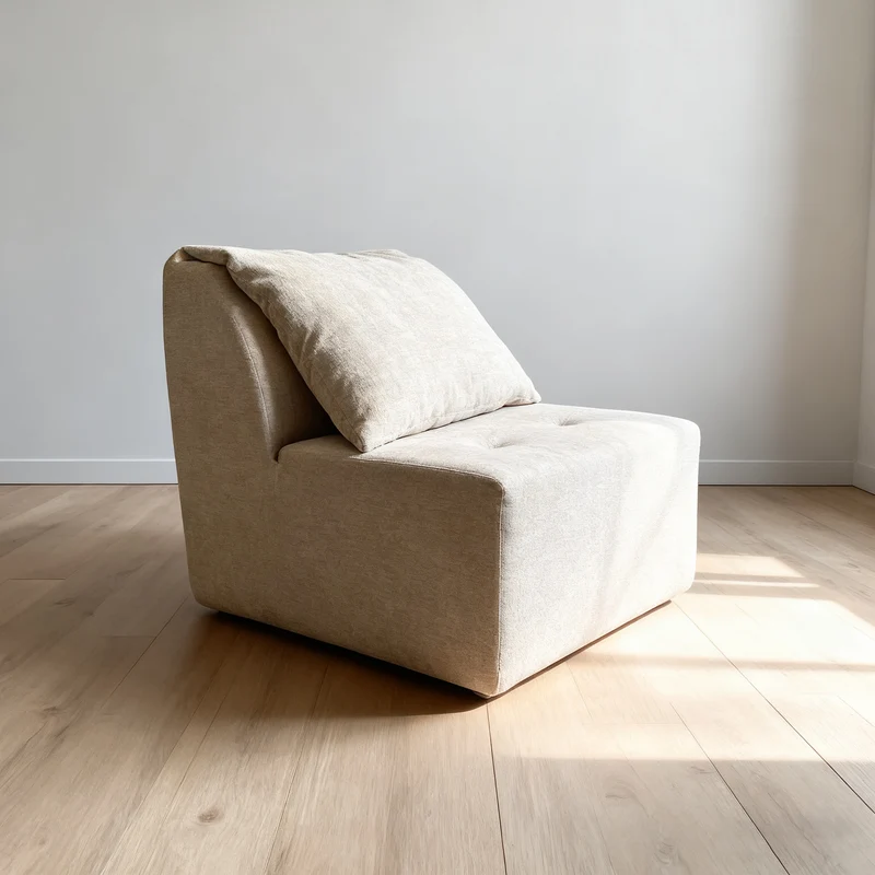 Flexible & Compact Compressible Sofa - Nordic 35D High Resilience Sponge, Frame-Free, Space-Saving For Living Room & Bedroom