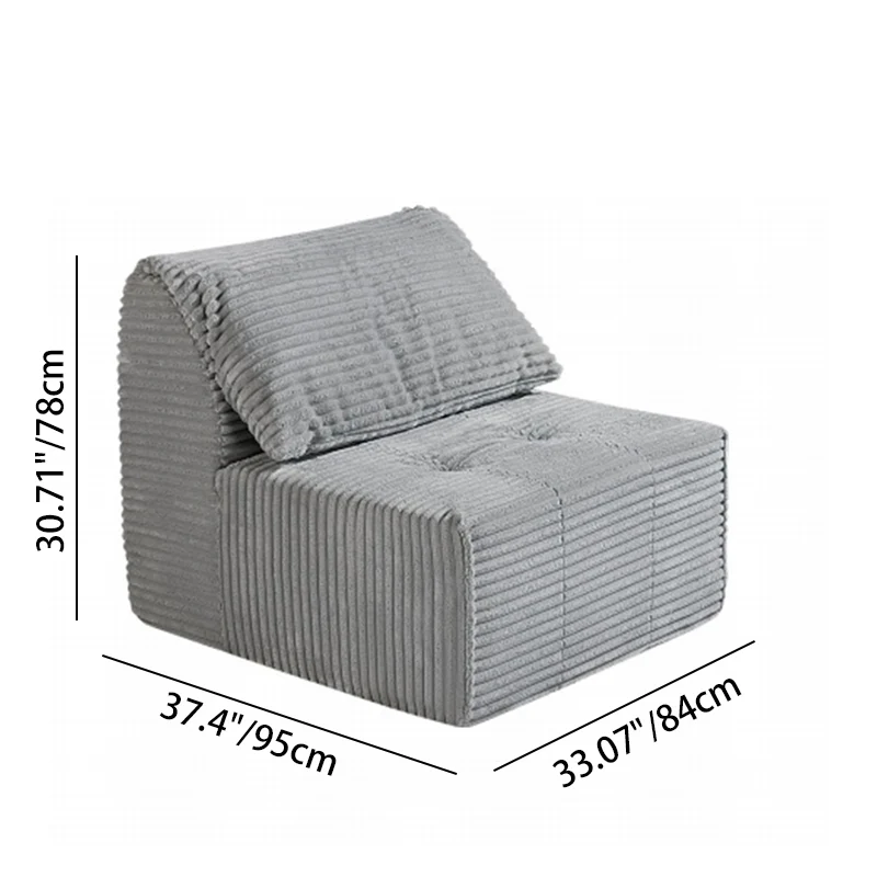 Flexible & Compact Compressible Sofa - Nordic 35D High Resilience Sponge, Frame-Free, Space-Saving For Living Room & Bedroom