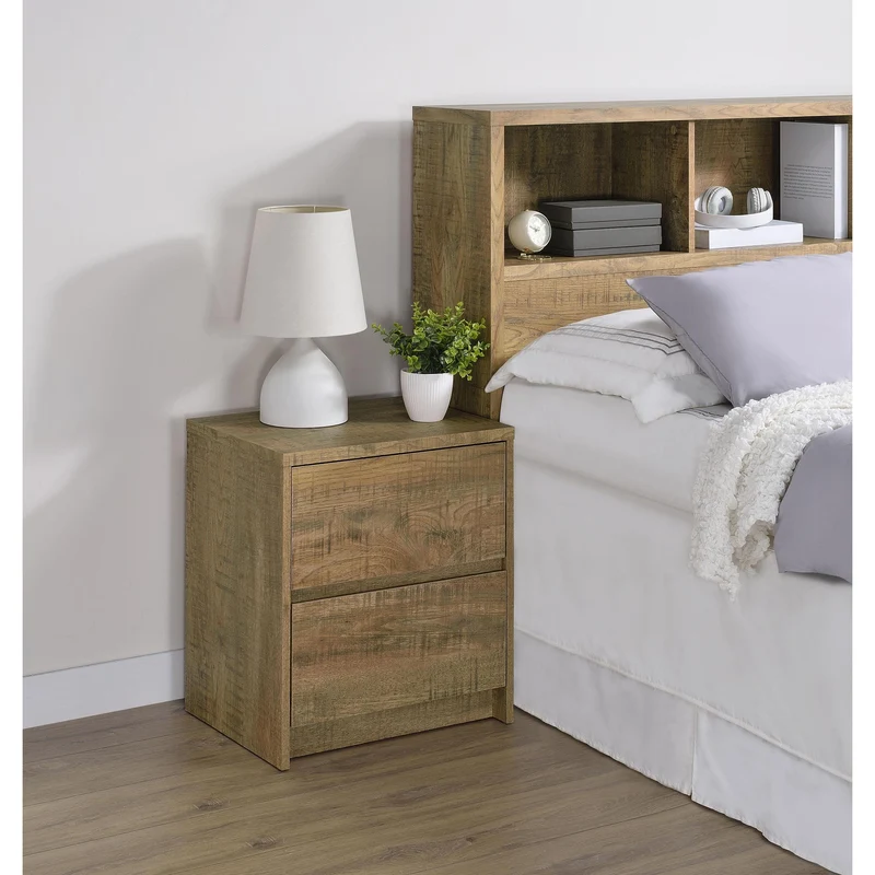 Coaster Furniture Westpark 315902 2-drawer Nightstand LED Lights and USB - Mango