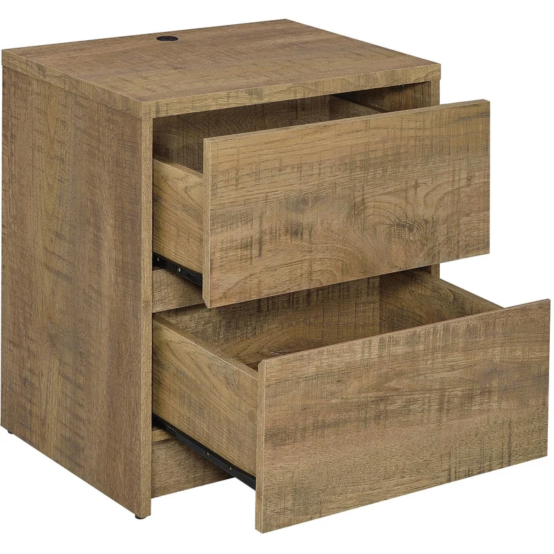 Coaster Furniture Westpark 315902 2-drawer Nightstand LED Lights and USB - Mango