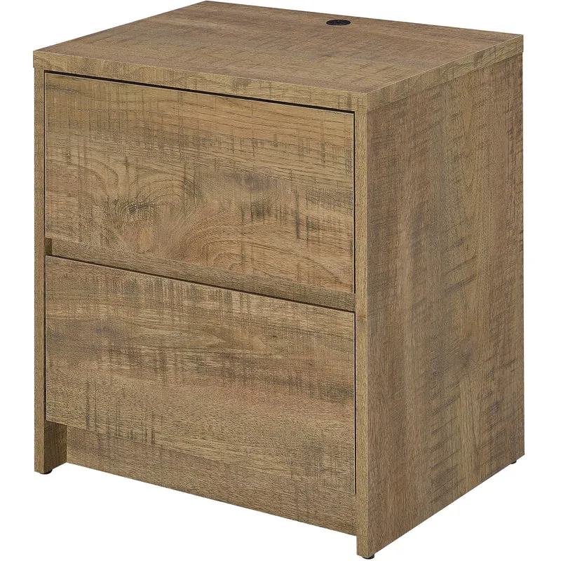 Coaster Furniture Westpark 315902 2-drawer Nightstand LED Lights and USB - Mango