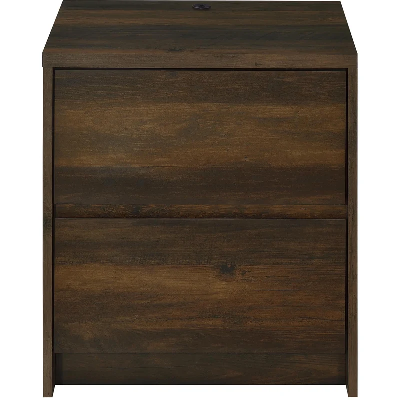 Coaster Furniture Westpark 315882 2-drawer Nightstand LED Lights and USB - Dark Pine