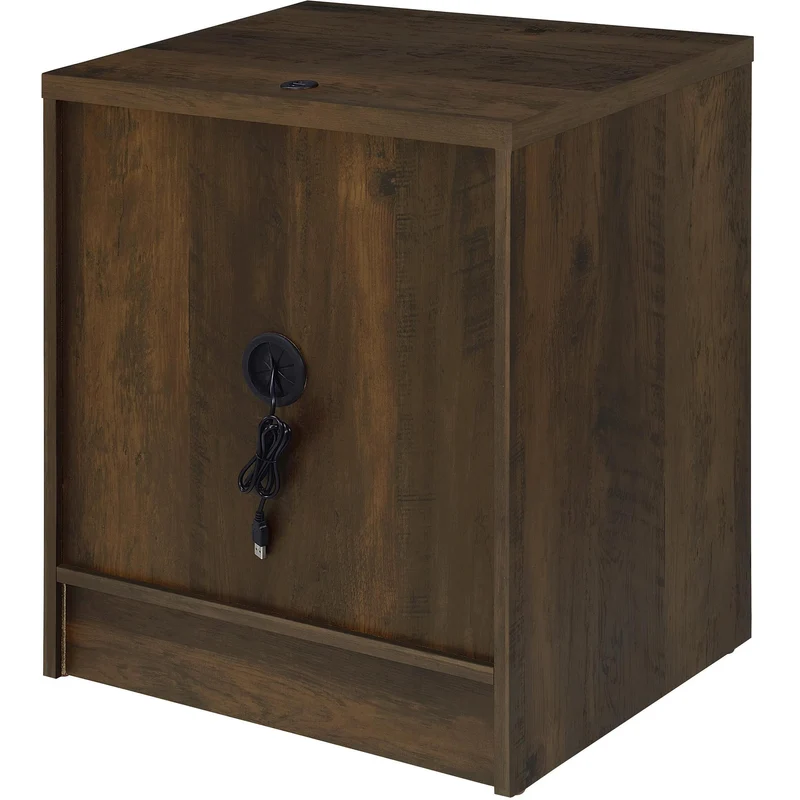 Coaster Furniture Westpark 315882 2-drawer Nightstand LED Lights and USB - Dark Pine